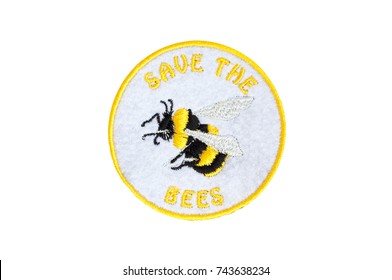 Save The Bees Embroidered Badge