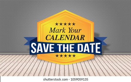 Save The Date Badge - Mark Your Calendar