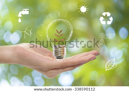 Save earth concept