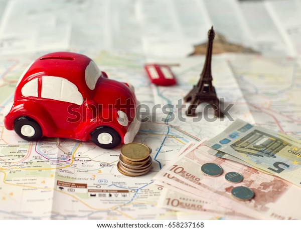 Save money travel concept\
toned