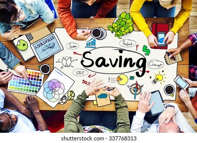 Save Saving Accounting Banking Investment Concept - Shutterstock ID 337768313