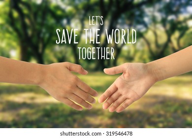 save the world concept