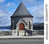 Saville Dam Tower at Barkhamsted Reservoir in Connecticut