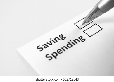 Saving Or Spending? Saving