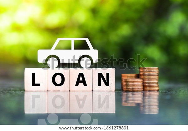 Saving money for car. insurance, loan, finance\
and buying car concept.
