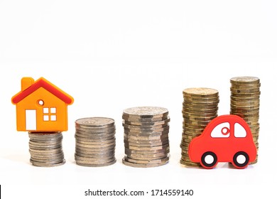 Savings coins for buy house, car, Pension fund, Passive income, Investment and retirement concept. savings and making money, Business investment growth concept. Risk management. Australian money