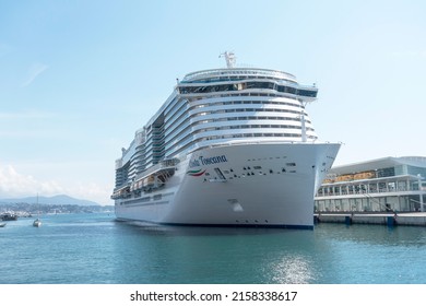 Savona, Italy - May 4, 2022. Costa Toscana Cruise Ship. Costa Toscana Is The Sister Ship To Costa Smeralda.