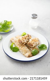 Savory Crepes With Cheese And Ham