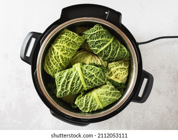 Savoy Cabbage Rolls In Instant Pot Pressure Cooker