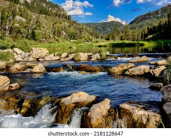 Savoy Pond In The Beautiful Spearfish Canyon Of SD