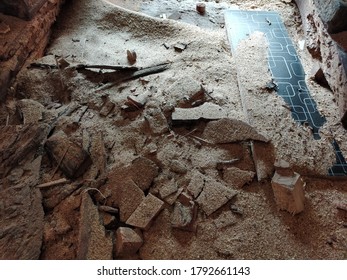 Saw Dust Texture Background Top View From Above Flat Lay With Copy Space, Carpenter Wood Industry Home DIY Concept