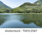 Sawatch Range Rocky Mountains reflected in Beaver Lake outdoor activities