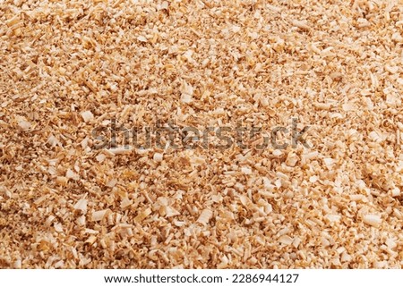 sawdust and shavings. material for agriculture. mulch to cover the soil.