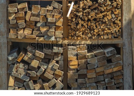 sawn timber treated pine stack of hard wood board saw cut construction lumber carpentry, building, bush craft, woodcraft, interior exterior design materials background