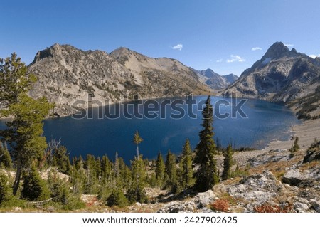 Sawtooth lake, sawtooth mountains, sawtooth wilderness, sawtooth national recreation area, rocky mountains, idaho, united states of america, north america