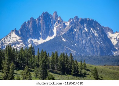 Sawtooth Mountains In Stanley, Idaho