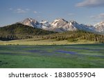 Sawtooth Mountains of USA, Idaho.