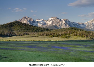 Sawtooth Mountains Of USA, Idaho.