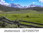 Sawtooth Valley in the Sawtooth National Recreation Area in Stanley, Idaho