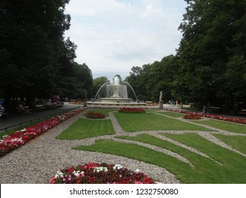 Saxon Garden In Warsaw, Poland