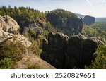 The Saxon Switzerland National Park, or Nationalpark Sächsische Schweiz in Germany