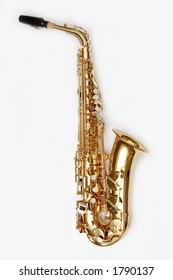 Saxophone isolated over white - Shutterstock ID 1790137