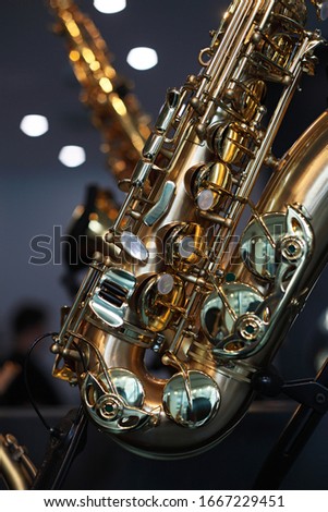 Saxophone for sell in a shop