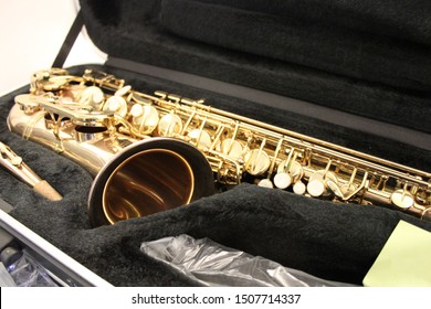 Saxophone In A Soft Lined Case