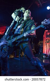 SAYREVILLE, NJ - NOVEMBER 1: Misfit's front man Jerry Only performs on The Day of The Dead at the Starland Ballroom in Sayreville, New Jersey on November 1, 2008.