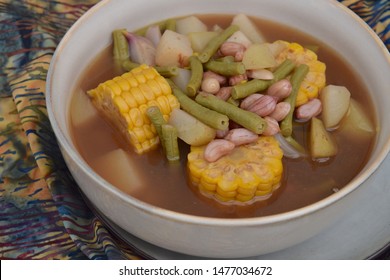 Sayur Asem. Vegetables in tamarind soup. Traditional food from Indonesia