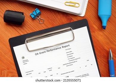 SBA Form 2219 OA Grant Performance Report 
