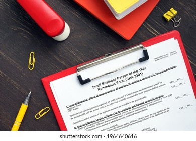 SBA Form Small Business Person Of The Year Nomination Form (SBA 3301) 
