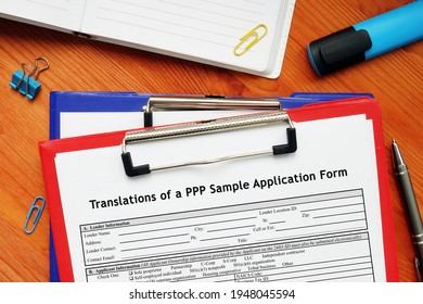 SBA Form Translations Of A PPP Sample Application Form 
