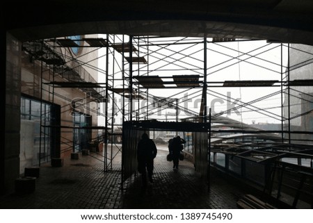 Similar – Image, Stock Photo arch Construction site