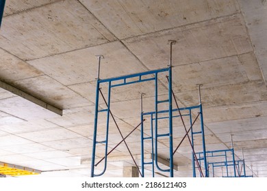 Scaffolding Support Under Concrete Slab For Imporve Load Bearing Of Concrete Slab