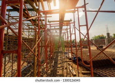 Scafolding And Construction Site