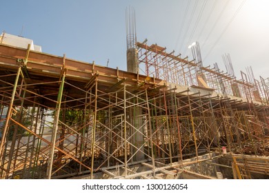 Scafolding And Construction Site