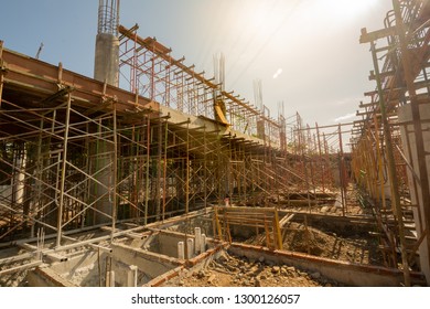 Scafolding And Construction Site