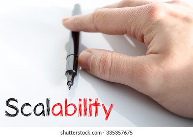 Scalability Text Concept Isolated Over White Background