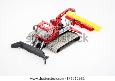Scale model of a snowcat