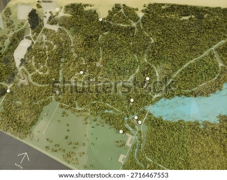 scale models, replica, diorama, map, Indiana Dunes Beach State Park