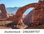 The Scale of the Rainbow Bridge, Rainbow Bridge National Monument, Lake Powell, Utah