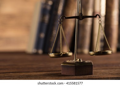 Scales Of Justice, Burden Of Proof, Law Theme