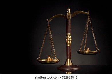 Scales Of Justice. Law And Justice Concept. Legal Decisions.