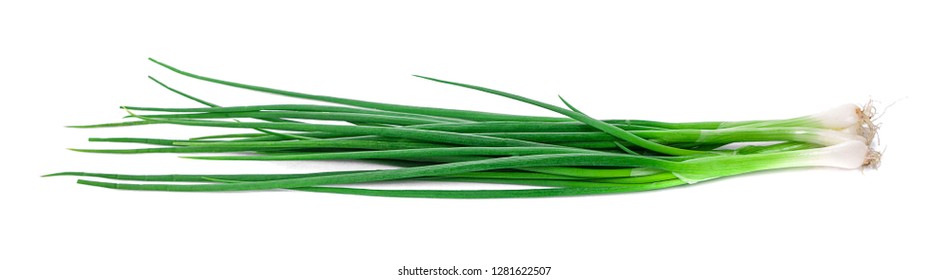 Scallion Isolated On White Background