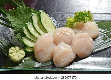 Scallop For Sashimi - Japanese Food Style