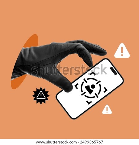 Scam, phishing, web security, hacker attack, key, padlock, password, phone