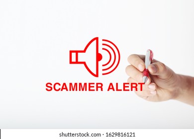 Scammer Alert Word Concept And Symbol