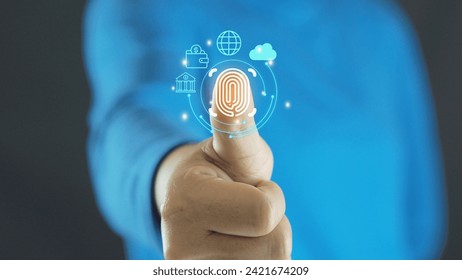 Scan concept for private encryption Fingerprint protection code
