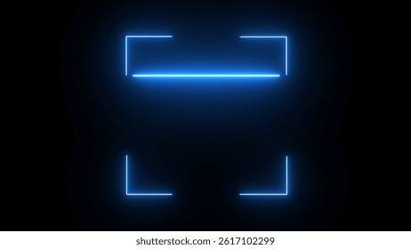 Scan QR code to loop neon bright 4k illustration on black background. QR Code Scan Effect in Seamless Loop. illustration. - Powered by Shutterstock - Get 15% off with code: PIKWIZARD15